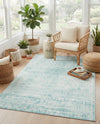 Metro Heights Collection Area Rug -  Chelsea Rectangle Teal  lifestyle 33