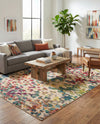 Outdoor Marrakesh Collection Area Rug -  Oujda Rectangle Multi  lifestyle 9