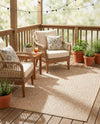 Garden Lattice Charm Collection Area Rug - Arbor (Beige) Rectangle Beige  lifestyle 16