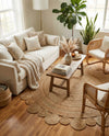 Woven Seaside Jute Collection Area Rug - Sienna Round Natural  lifestyle 30
