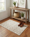 Marrakech Lattice Collection Area Rug - Medina (Beige) Rectangle Beige  lifestyle 12