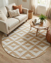 Urban Oasis Rugs Collection Area Rug -  Highrise (Beige) Round Beige  lifestyle 27