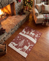 Garden Festivity Collection Area Rug - Evergreen Rectangle Red  lifestyle 55