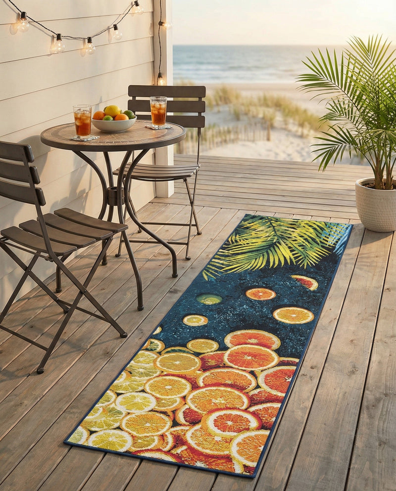 Seaside Haven Rugs Collection Area Rug -  Dunes Runner Multi  lifestyle 79