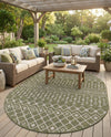 Savannah Pergola Collection Area Rug -  Pergola (Green) Oval Green  lifestyle 90