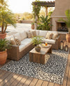 Savannah Escape Collection Area Rug -  Amazon (Light Gray) Rectangle Light Gray  lifestyle 5