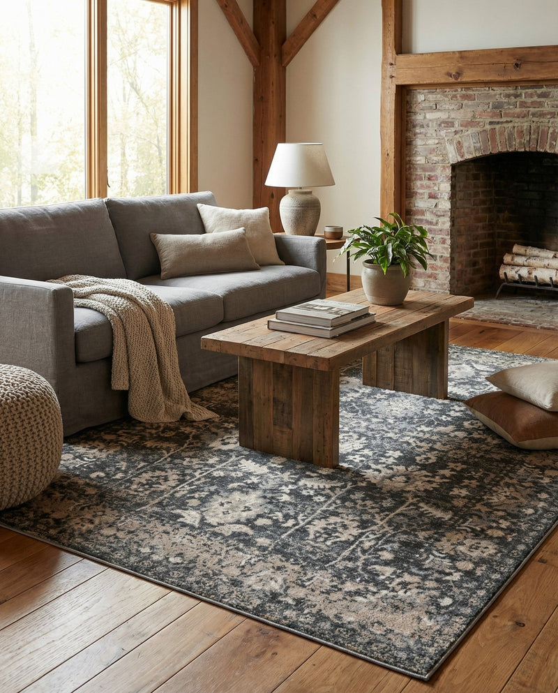 Cascade Range Collection Area Rug -  Shasta (Gray) Rectangle Gray  lifestyle 26