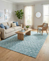 Garden Lattice Charm Collection Area Rug -  Pergola (Aqua) Rectangle Aqua  lifestyle 9