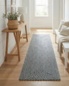 Highland Woven Jute Collection Area Rug - Glenmore (Navy Blue) Runner Navy Blue  lifestyle 50