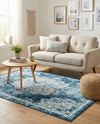 Beverly Grove Collection Area Rug - Melrose (Navy Blue) Rectangle Navy Blue  lifestyle 23