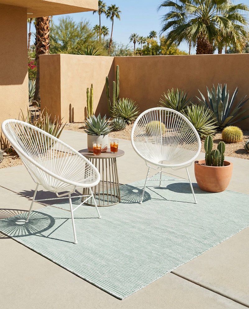Jill Zarin Sedona Oasis Outdoor Collection Area Rug - Coconino (Palm Green) Rectangle Palm Green  lifestyle 16