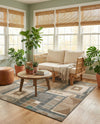 Savannah Sojourn Collection Area Rug -  Tsavo Square Multi  lifestyle 60