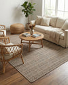 Seaside Stripes Collection Area Rug -  Boardwalk (Natural) Rectangle Natural  lifestyle 31