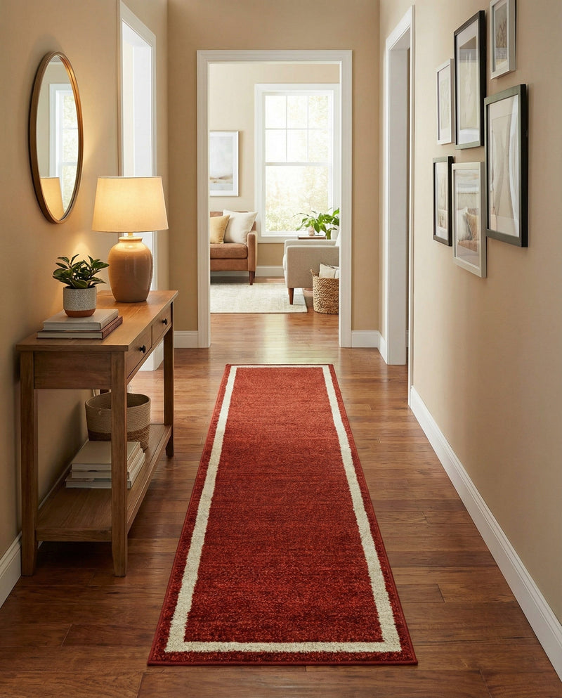 Studio Haven Collection Area Rug -  Alcove (Terracotta) Runner Terracotta  lifestyle 52