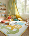 Wonder Tykes Collection Area Rug -  Prismatic Rectangle Ivory  lifestyle 5