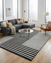 Copenhagen Edge Collection Area Rug -  Vesterbro Rectangle Black  lifestyle 55