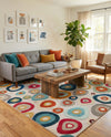 Outdoor Marrakesh Collection Area Rug -  Chefchaouen Rectangle Multi Beige  lifestyle 32
