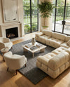 Woolen Sphere Collection Area Rug - Orbsburg (Gray) Square Gray  lifestyle 35