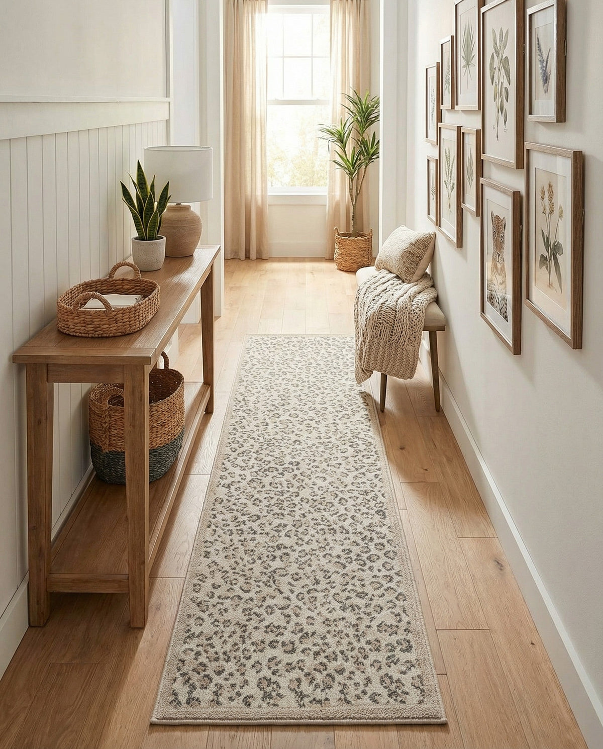Savannah Sojourn Collection Area Rug - Serengeti Runner Ivory  lifestyle 197