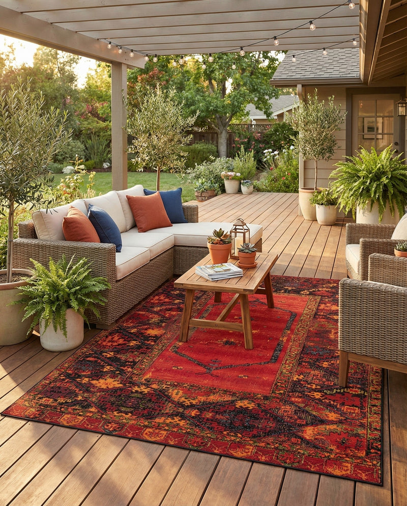Safari Escape Rugs Collection Area Rug - Serengeti Rectangle Multi  lifestyle 47
