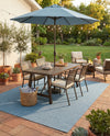 Seaside Serenity Collection Area Rug - Veranda (Aquamarine) Rectangle Aquamarine  lifestyle 19