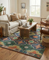 Savannah Threads Collection Area Rug - Greenwich Rectangle Multi  lifestyle 16
