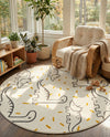 Wonder Tykes Collection Area Rug -  Jamboree Round Ivory  lifestyle 51