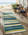 Terrace Fringe Collection Area Rug -  Veranda Runner Multi  lifestyle 44