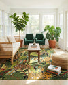 Seaside Blooms Collection Area Rug -  Sorrento Rectangle Green  lifestyle 15