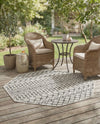 Savannah Pergola Collection Area Rug -  Pergola (Gray) Octagon Gray  lifestyle 63