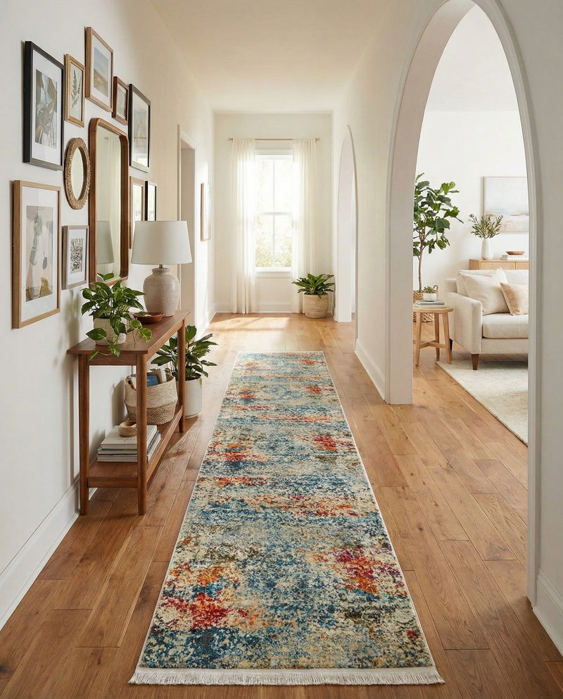 Caribbean Breeze Collection Area Rug -  Isla Runner Cream  lifestyle 57