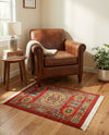 Persian Elegance Collection Area Rug -  Zanjan Rectangle Red  lifestyle 13