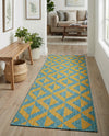Urban Oasis Rugs Collection Area Rug -  Highrise (Yellow and Aqua) Runner Yellow and Aqua  lifestyle 59
