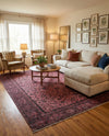 Bazaar Chic Collection Area Rug -  Larache Rectangle Antique Red  lifestyle 10