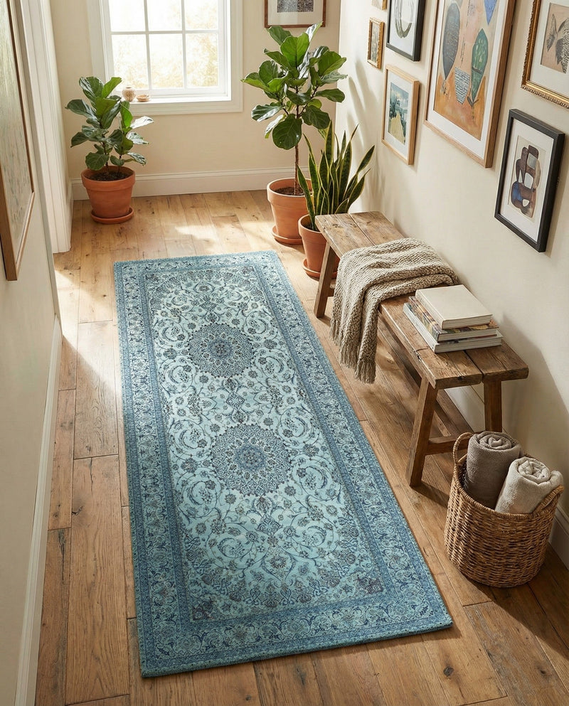 Bazaar Chic Collection Area Rug -  El Jadida Runner Blue  lifestyle 40