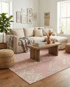 Desert Nomad Terrace Collection Area Rug - Sahara (Pink) Rectangle Pink  lifestyle 12