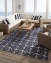 Seaside Haven Rugs Collection Area Rug - Sapphire (Charcoal) Rectangle Charcoal  lifestyle 31
