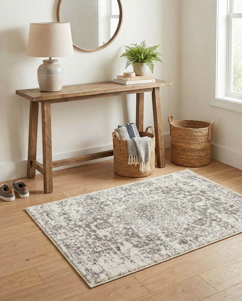 Georgetown Rugs Collection Area Rug - Dupont (White) Rectangle White  lifestyle 19