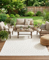 Garden Lattice Charm Collection Area Rug - Arbor (Ivory) Rectangle Ivory  lifestyle 8