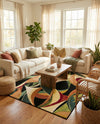 Seaside Blooms Collection Area Rug -  Tivoli Rectangle Multi  lifestyle 33