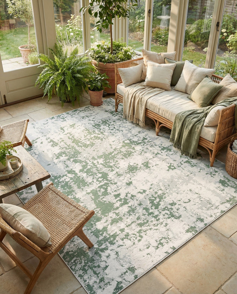 Cathedral Elegance Collection Area Rug -  Basilica Rectangle Green  lifestyle 40