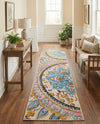 Patio Heritage Collection Area Rug - Tuscany Runner Multi  lifestyle 55