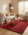 Alpine Plush Collection Area Rug -  Cortina (Poppy) Rectangle Poppy  lifestyle 9