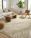 Seaside Blooms Collection Area Rug - Verdure (Green) Square Green  lifestyle 47