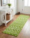 Marrakech Lattice Collection Area Rug - Medina (Green) Runner Green  lifestyle 50