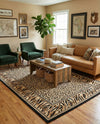 Savannah Sojourn Collection Area Rug -  Chobe Rectangle Light Brown  lifestyle 20