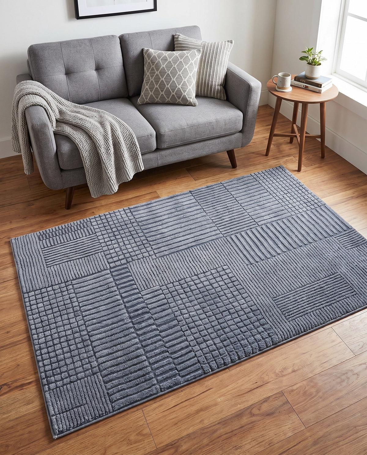 Haven Tapestry Collection Area Rug -  EnchantedGrove Rectangle Slate Blue  lifestyle 7
