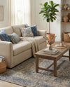 Savannah Threads Collection Area Rug - Charleston Rectangle Blue  lifestyle 15