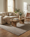 Woven Seaside Jute Collection Area Rug - Savannah (Gray) Square Gray  lifestyle 56