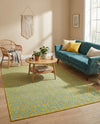 Urban Oasis Rugs Collection Area Rug -  Rooftop (Yellow and Aqua) Rectangle Yellow and Aqua  lifestyle 12